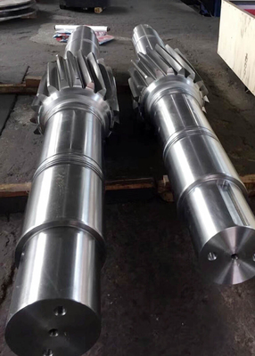 Gear Grinding Helical Pinion Shaft 17CrNiMo6 Steel Gearbox Output Shaft