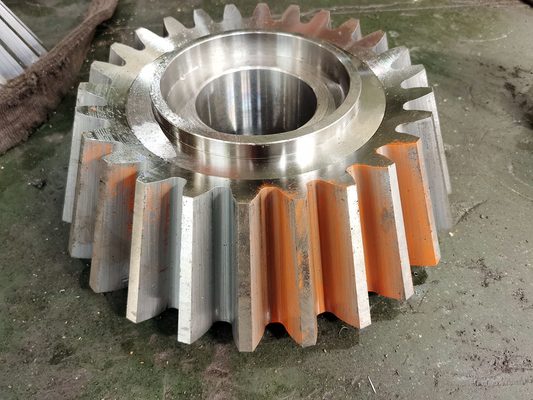 20CrNi2MoA Alloy Pinion Straight Conical Gear With Carburizing Heat Treatment