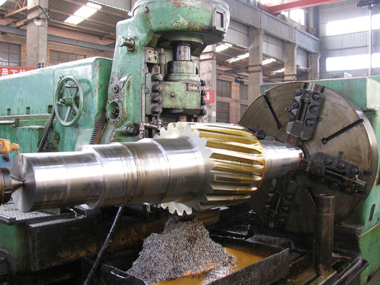 Übertragungsspare Teile 14 Modul Linkshand-Hauptantrieb Helical Gear Shaft mit 58-62 HRC