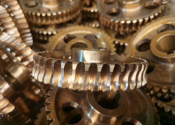 Geworfenes Tin Bronze Worm Shaft And-Wurm-GangRadsatz Getriebe-Ersatzteile