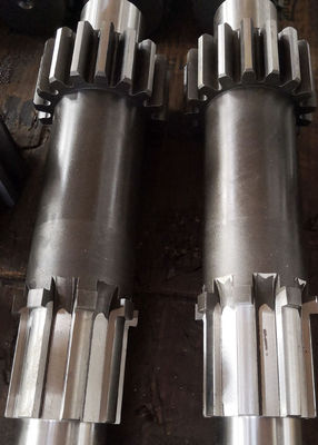 Getriebe-Geschwindigkeits-Reduzierer treiben Zahntrieb-Ritzelwelle mit geraden mit Seiten versehenen Keilen an