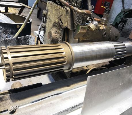 Speziell hergestellte Spline-Zahnwelle mit zylindrischem Zahnradprofil und verschiedenen Fertigungsmöglichkeiten für Zahnräder